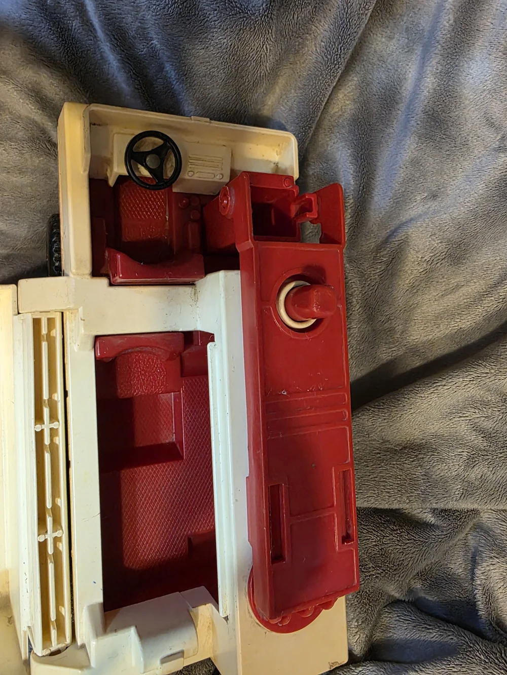 Fisher-Price Rescue Truck Toy- Vintage- Red and Cream